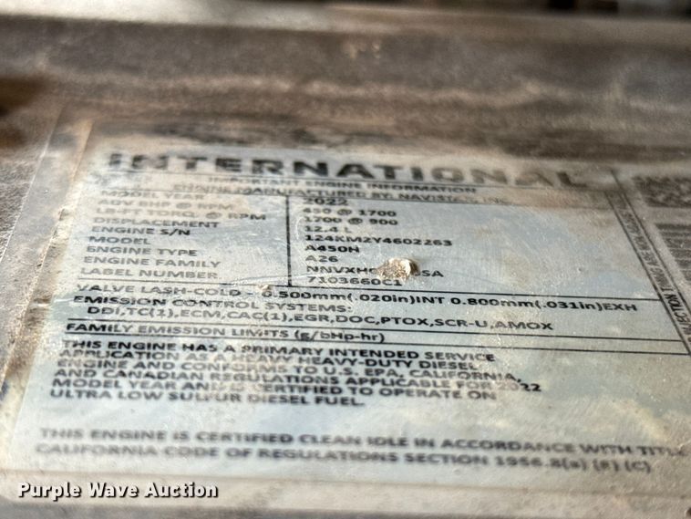 image for item FV2090 2023 International LT625 semi truck