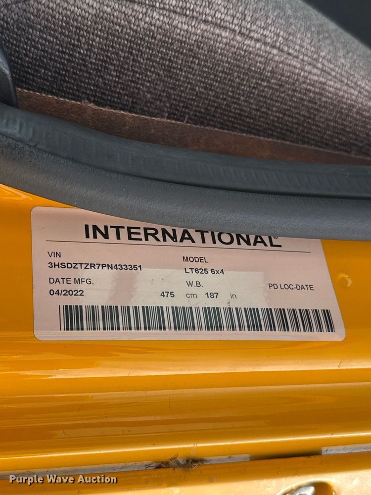 image for item FV2091 2023 International LT625  semi truck