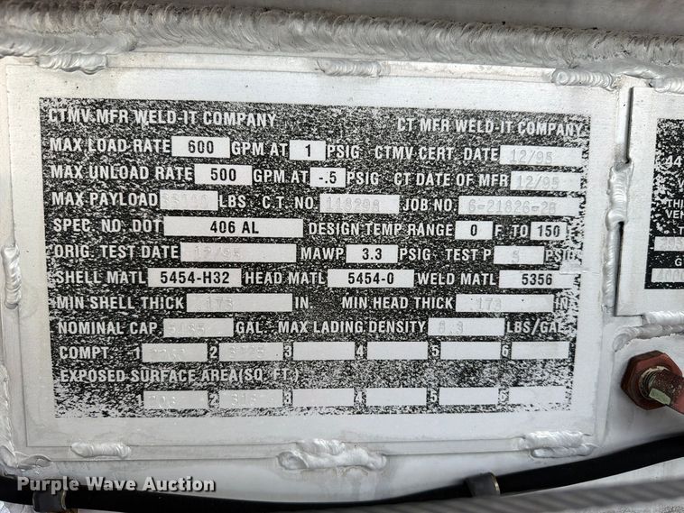 image for item FW3570 2025 Weld-it Company tank trailer