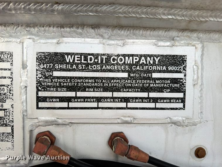 image for item FW3570 2025 Weld-it Company tank trailer