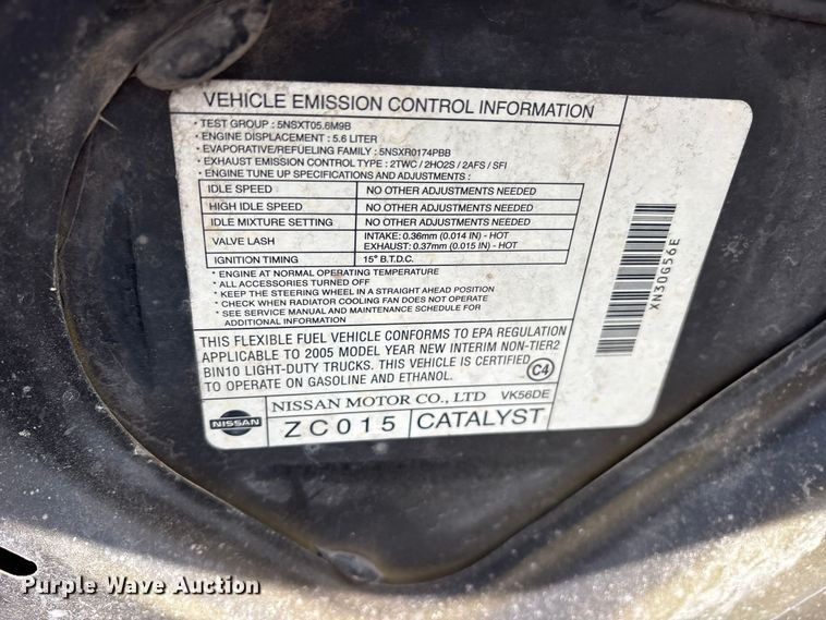 image for item ES8314 2005 Nissan Titan Crew Cab pickup truck