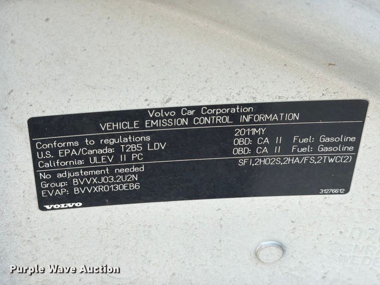 image for item EU0902 2011 Volvo XC60 SUV