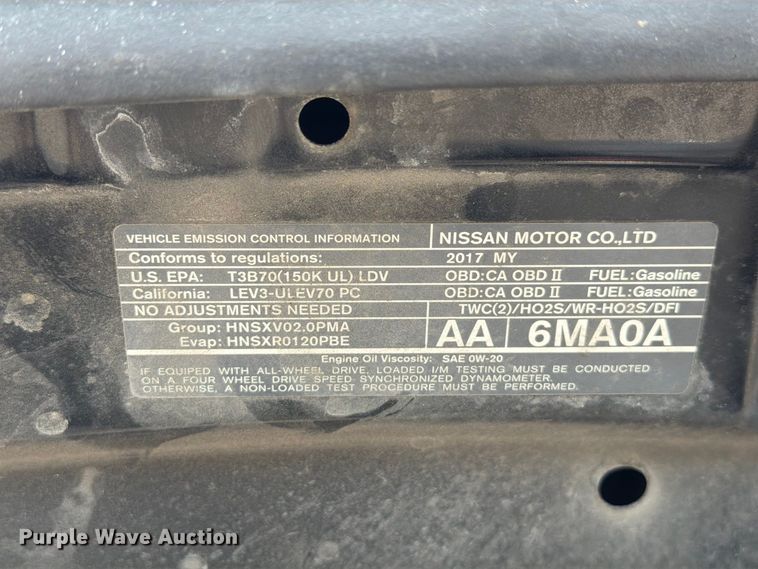image for item EU0903 2017 Nissan Rogue Sport SUV