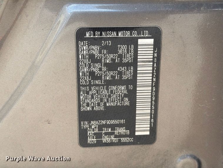 image for item EU0917 2013 Infiniti QX56 SUV