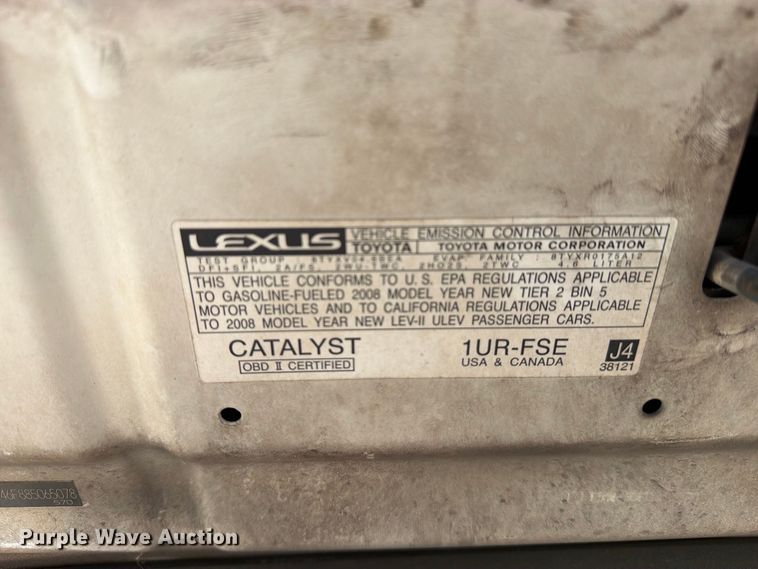 image for item EU0918 2008 Lexus LS460 