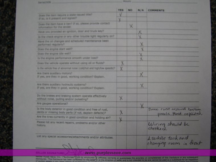 image for item 2095 2 horse trailer