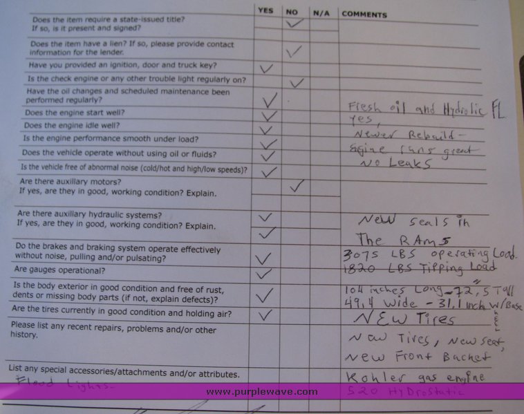 image for item 2103 Bobcat Clark 520 skid steer