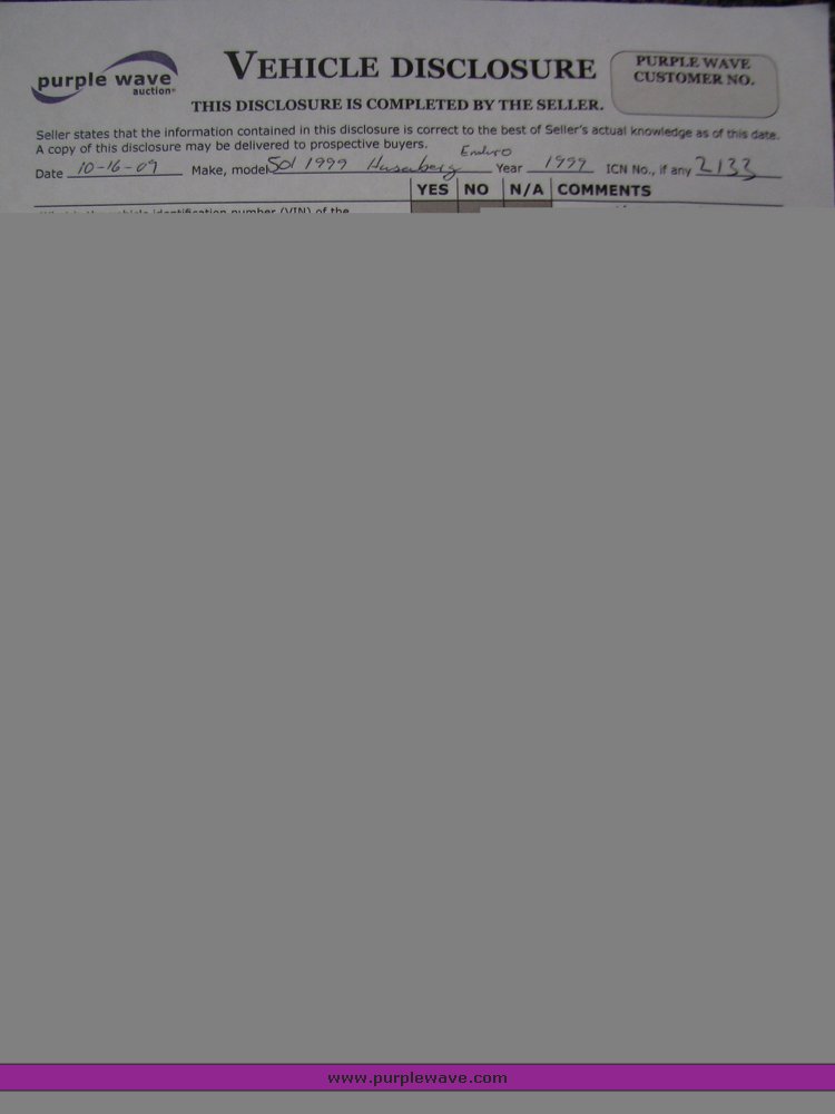 image for item 2133 1999 Husaberg 500cc Enduro