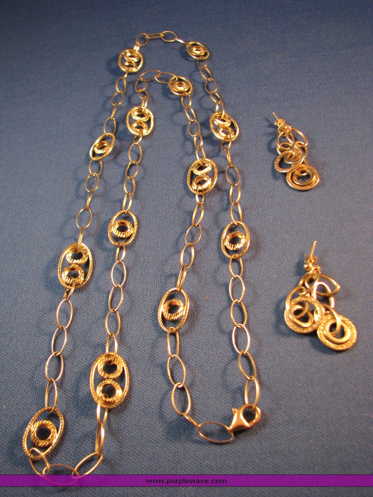 image for item 5009 14K necklace and earrings