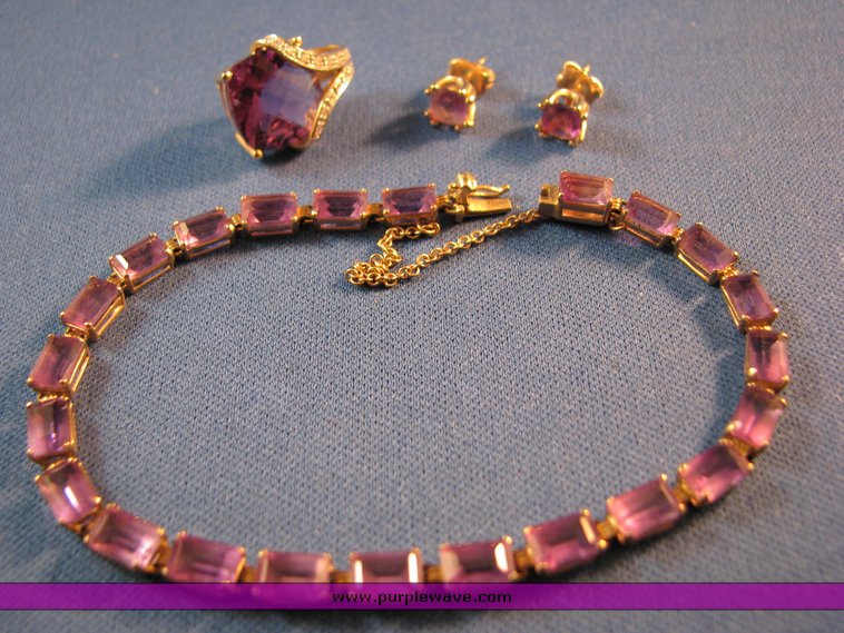 image for item 5030 Earrings, pendant, and bracelet