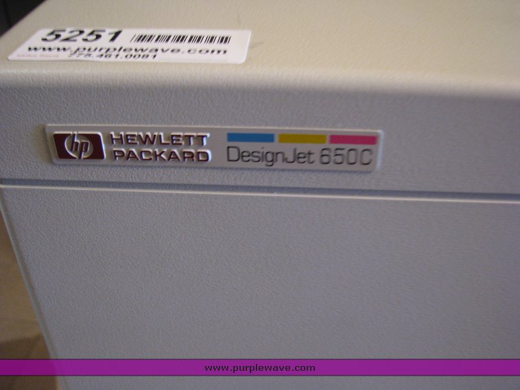 image for item 5251 HP DesignJet 650C color plotter