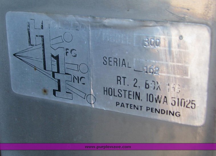 image for item 6000 1997 Holstein 300 Sweet Corn Cooker/Trailer