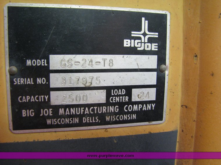 image for item 6001 Big Joe GS-24-T8 standing rolling forklift