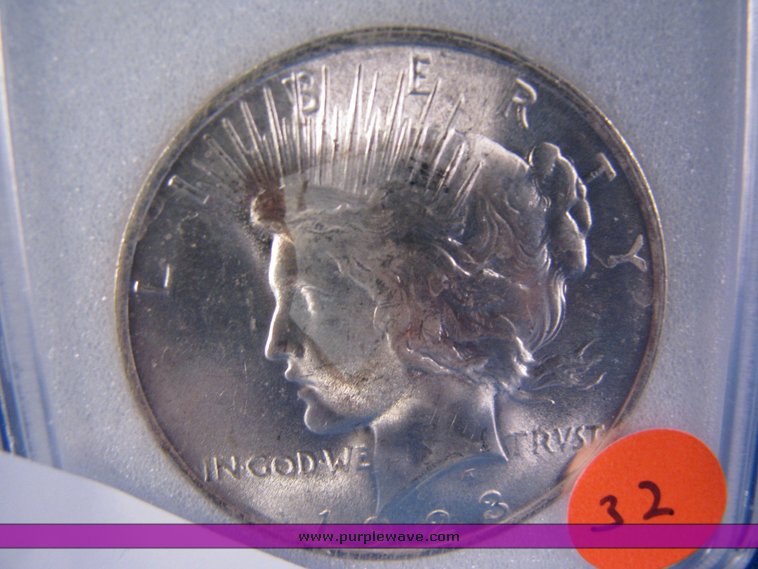 image for item 7032 1923 Peace $1 MS66 NNC