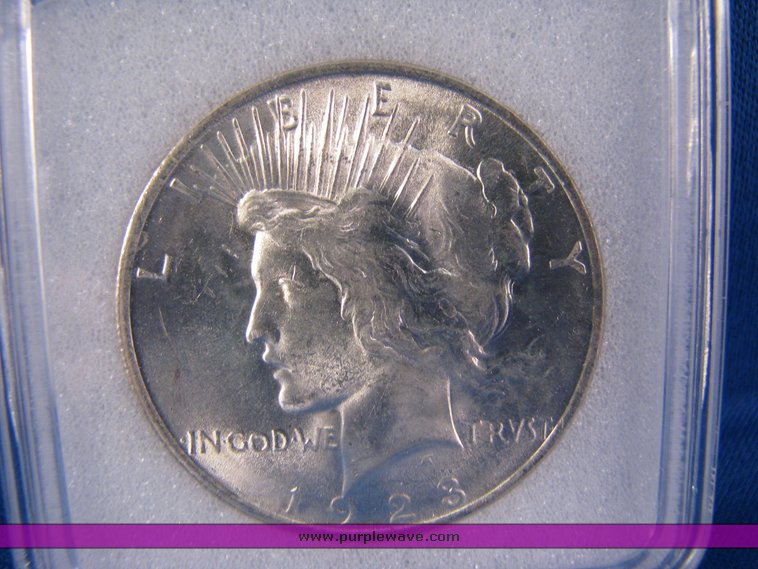 image for item 7032 1923 Peace $1 MS66 NNC