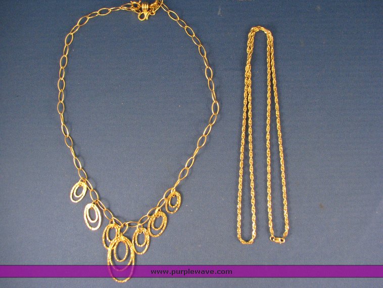 image for item 3128 (2) 14K gold necklaces