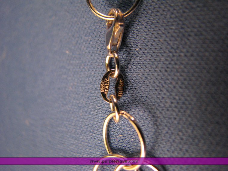 image for item 3133 14K white gold necklace, 22"