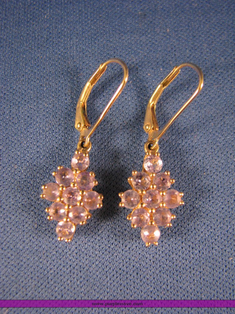 image for item 3134 (2) pair 14K gold earrings