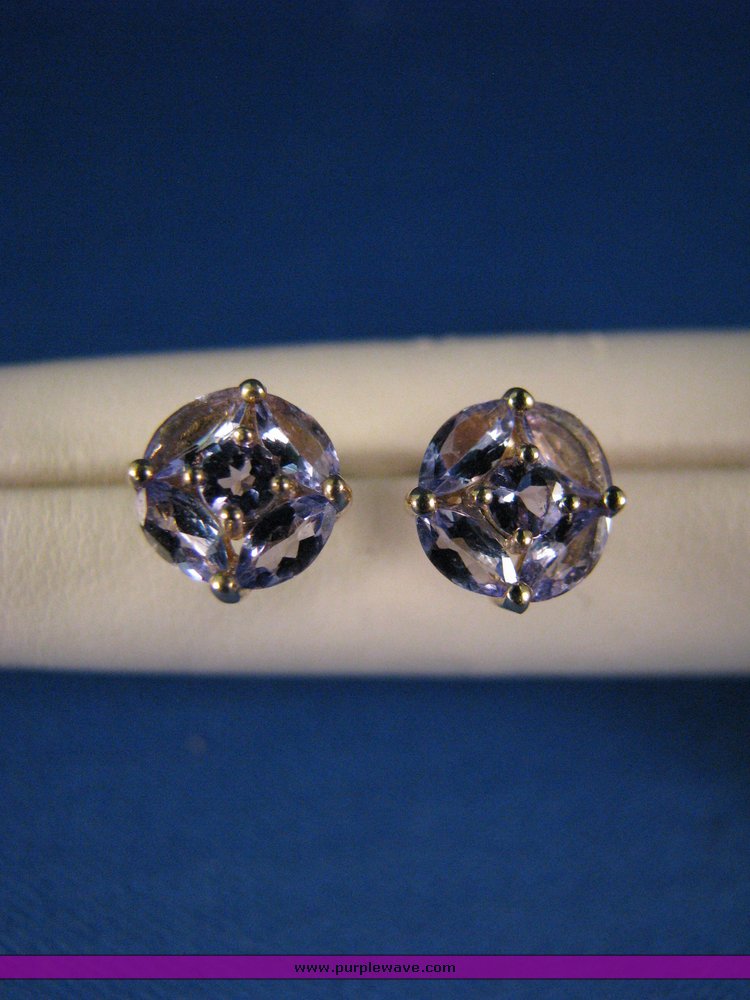 image for item 3134 (2) pair 14K gold earrings
