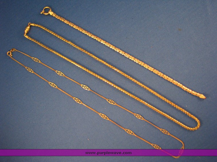 image for item 3139 (2) 14K gold chains