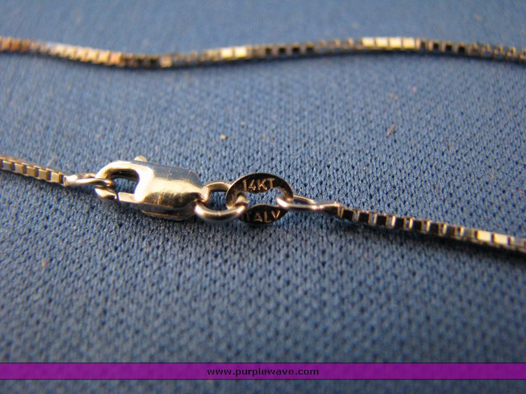 image for item 3140 14K white gold chain, 16"
