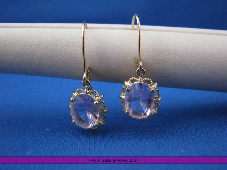 image for item 3144 14K gold earring and pendant set