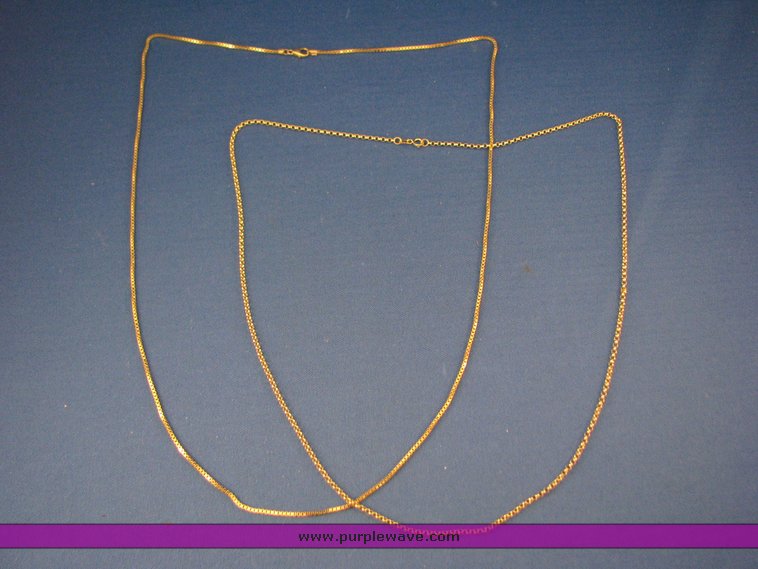 image for item 3146 (2) 14K gold chains