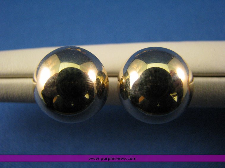 image for item 3157 (3) pair of 14K gold earrings