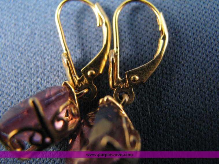 image for item 3157 (3) pair of 14K gold earrings