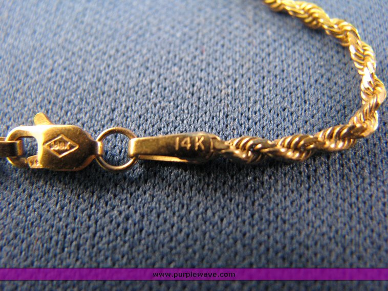 image for item 3162 (5) 14K gold necklaces