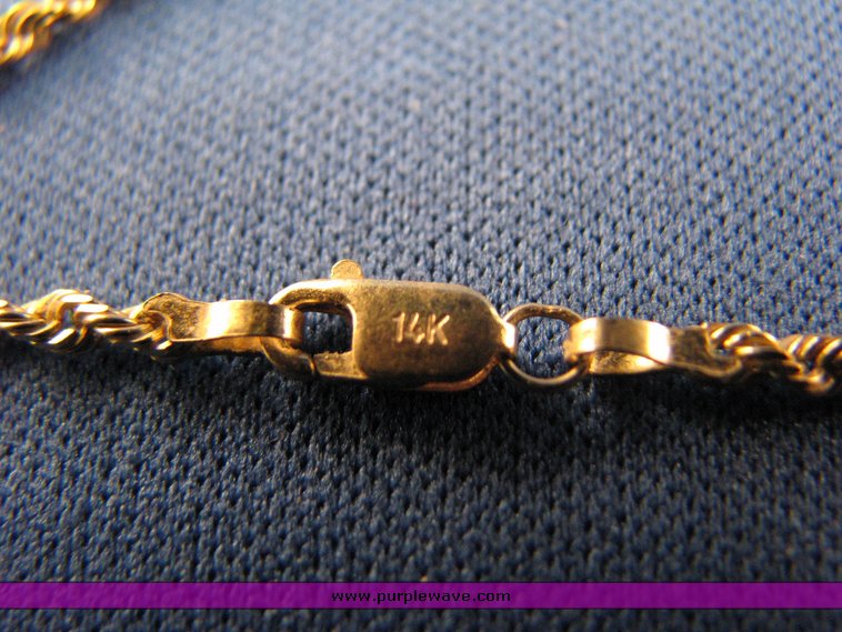 image for item 3162 (5) 14K gold necklaces