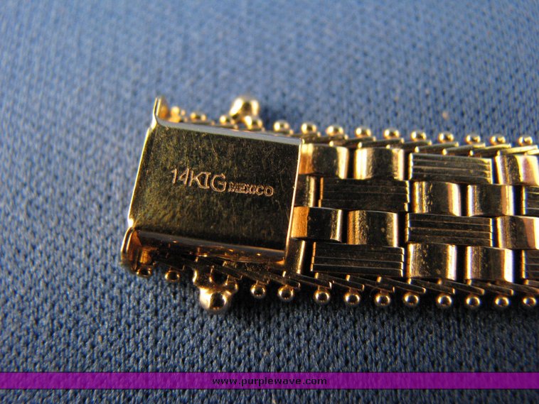 image for item 3166 14K gold bracelet