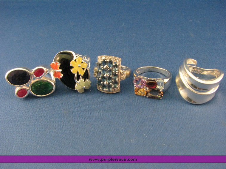 image for item 3175 (5) .925 silver rings