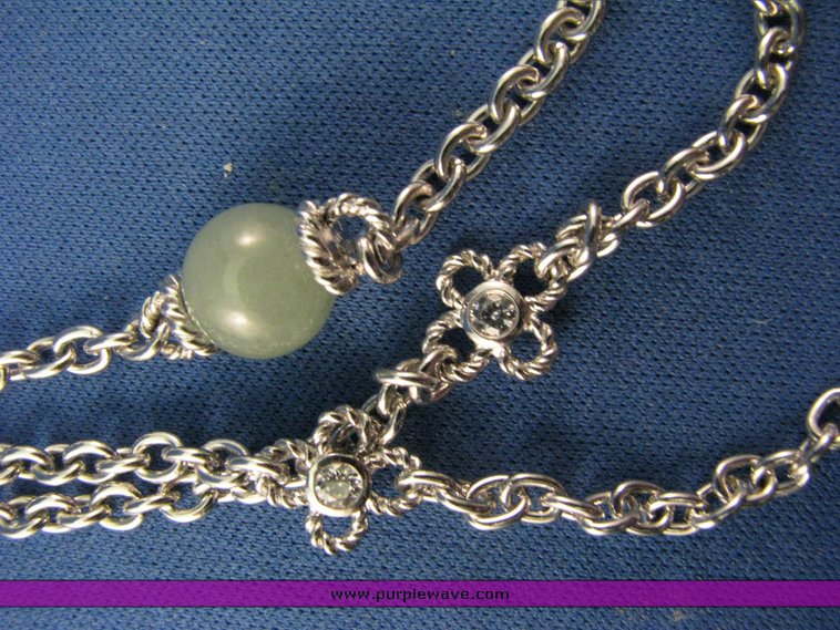 image for item 3180 Judith Ripka necklace and earring set