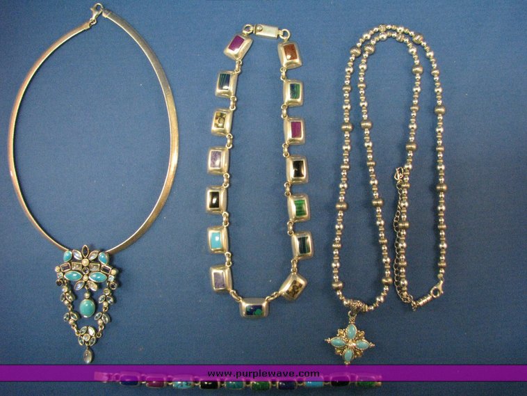 image for item 3195 (3) .925 silver necklaces