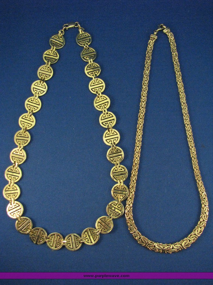 image for item 3216 (2) 14K gold necklaces