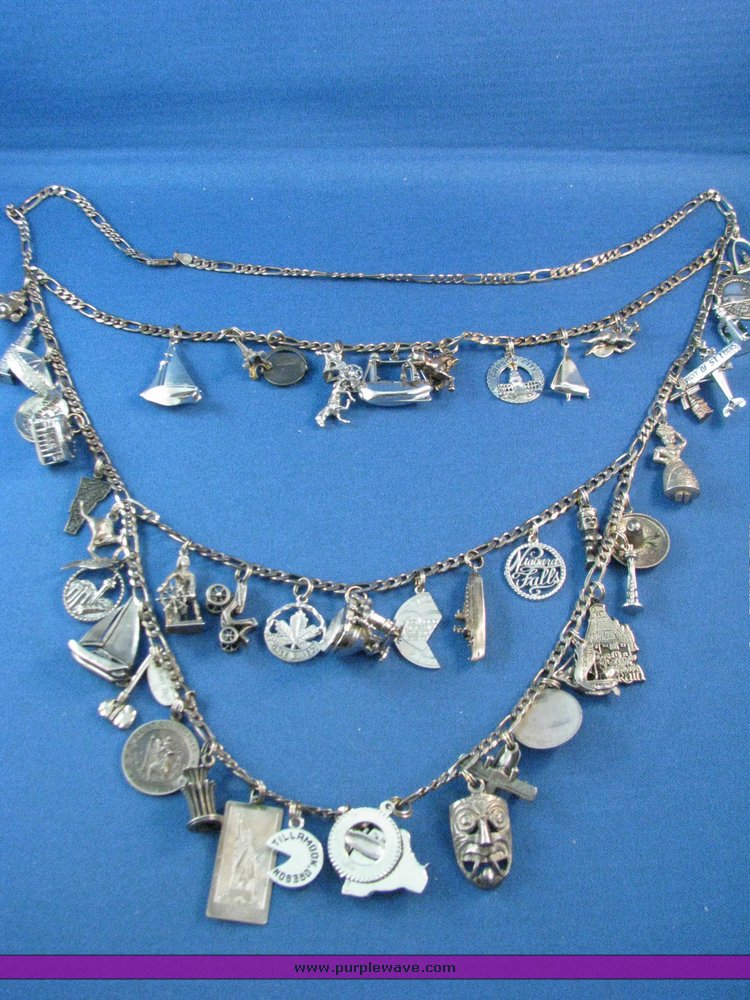image for item 3328 (2) charm necklaces