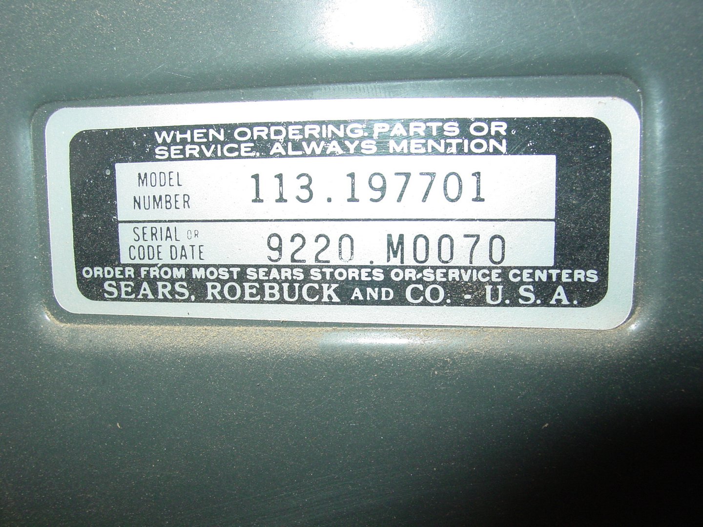 image for item 5005 Sears 10" radial arm saw