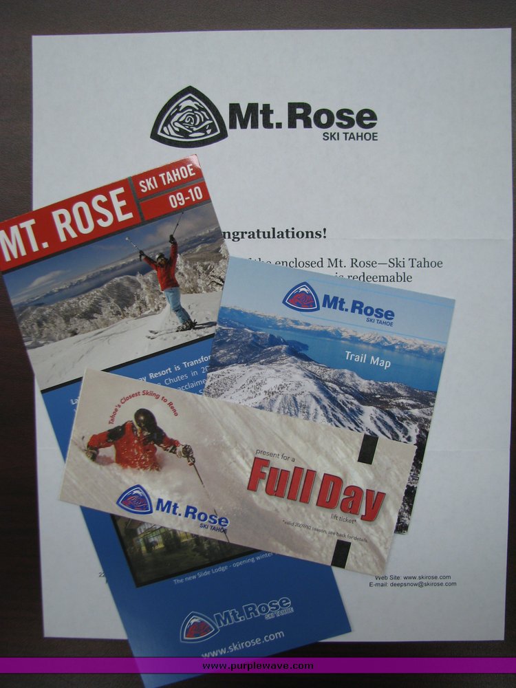 image for item 2050 Mount Rose Ski Tahoe