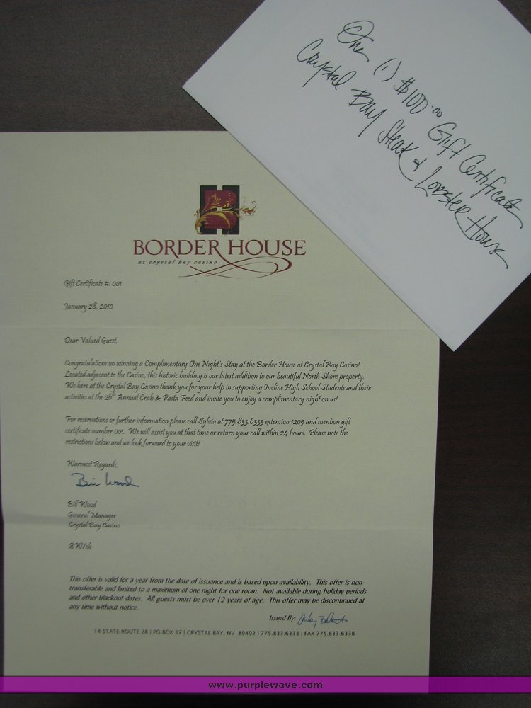 image for item 2101 Border House at the Crystal Bay Casino