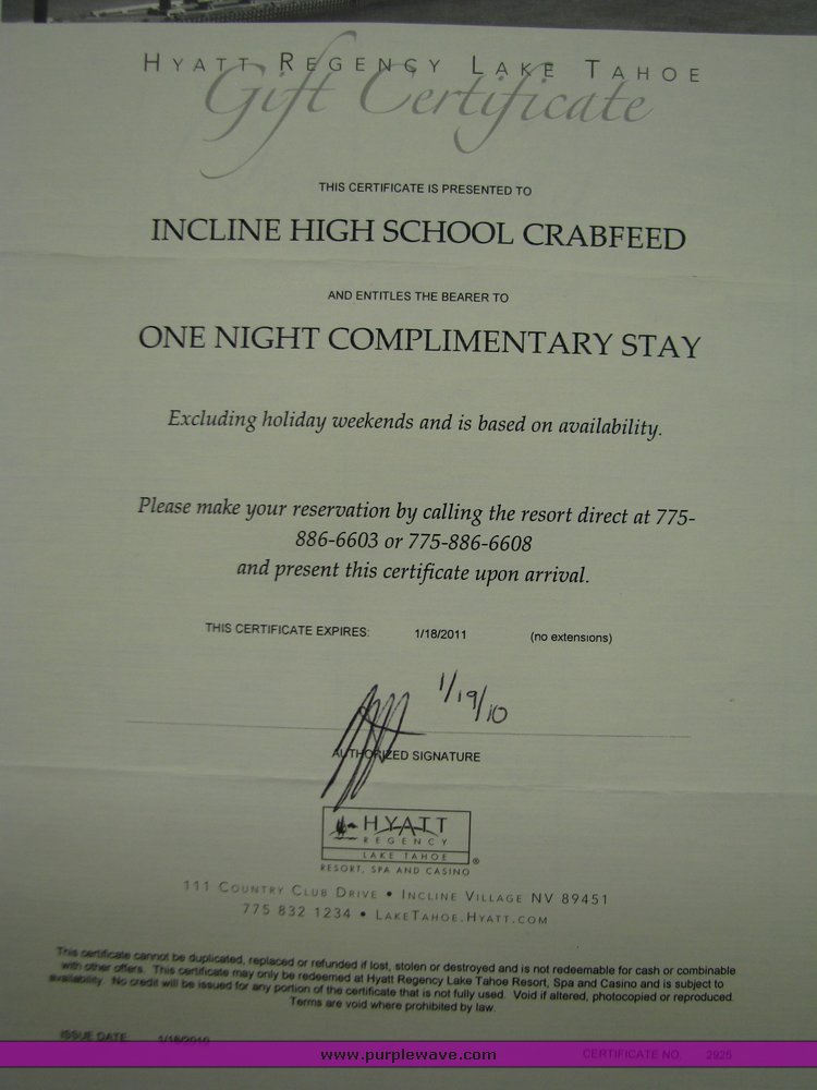 image for item 2102 Hyatt Regency Lake Tahoe