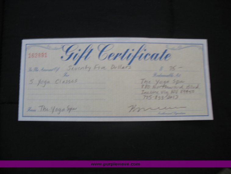 image for item 2106 5 yoga classes