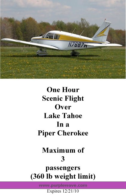 image for item 2003 Scenic Flight Over Lake Tahoe