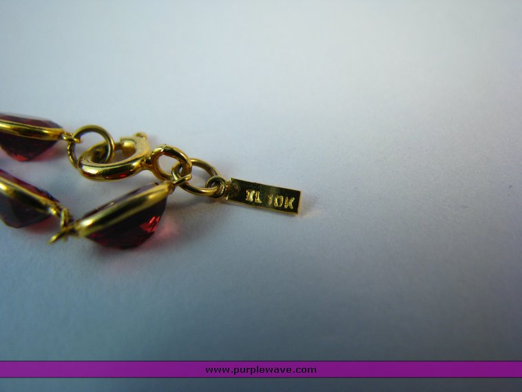 image for item 2212 Garnet ring, bracelet and earrings