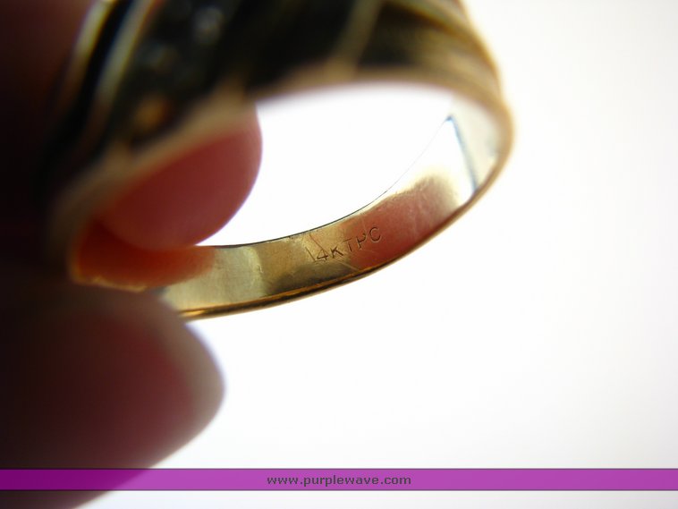 image for item 5047 (2) 14K yellow gold and diamond rings