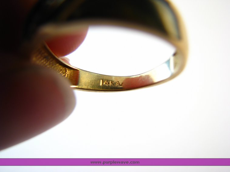 image for item 5047 (2) 14K yellow gold and diamond rings