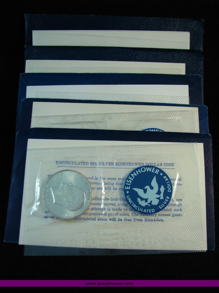 image for item 5405 (5) Eisenhower Silver Dollars