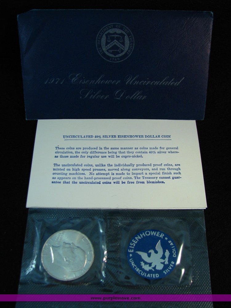 image for item 5405 (5) Eisenhower Silver Dollars