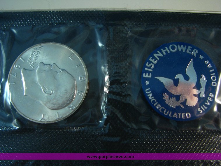 image for item 5405 (5) Eisenhower Silver Dollars