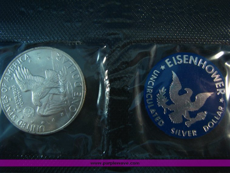 image for item 5405 (5) Eisenhower Silver Dollars